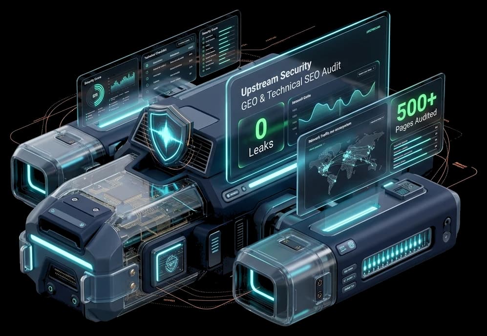 Upstream Security – Enterprise Automotive Cybersecurity GEO - BrandMeWeb Case Study